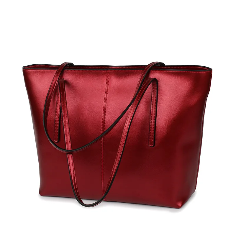 

2019 Spring And Summer New Style Fashion WOMEN'S Leather Bags Processing Manufacturers One-Shoulder Handbag Cowhide Shopping Bag