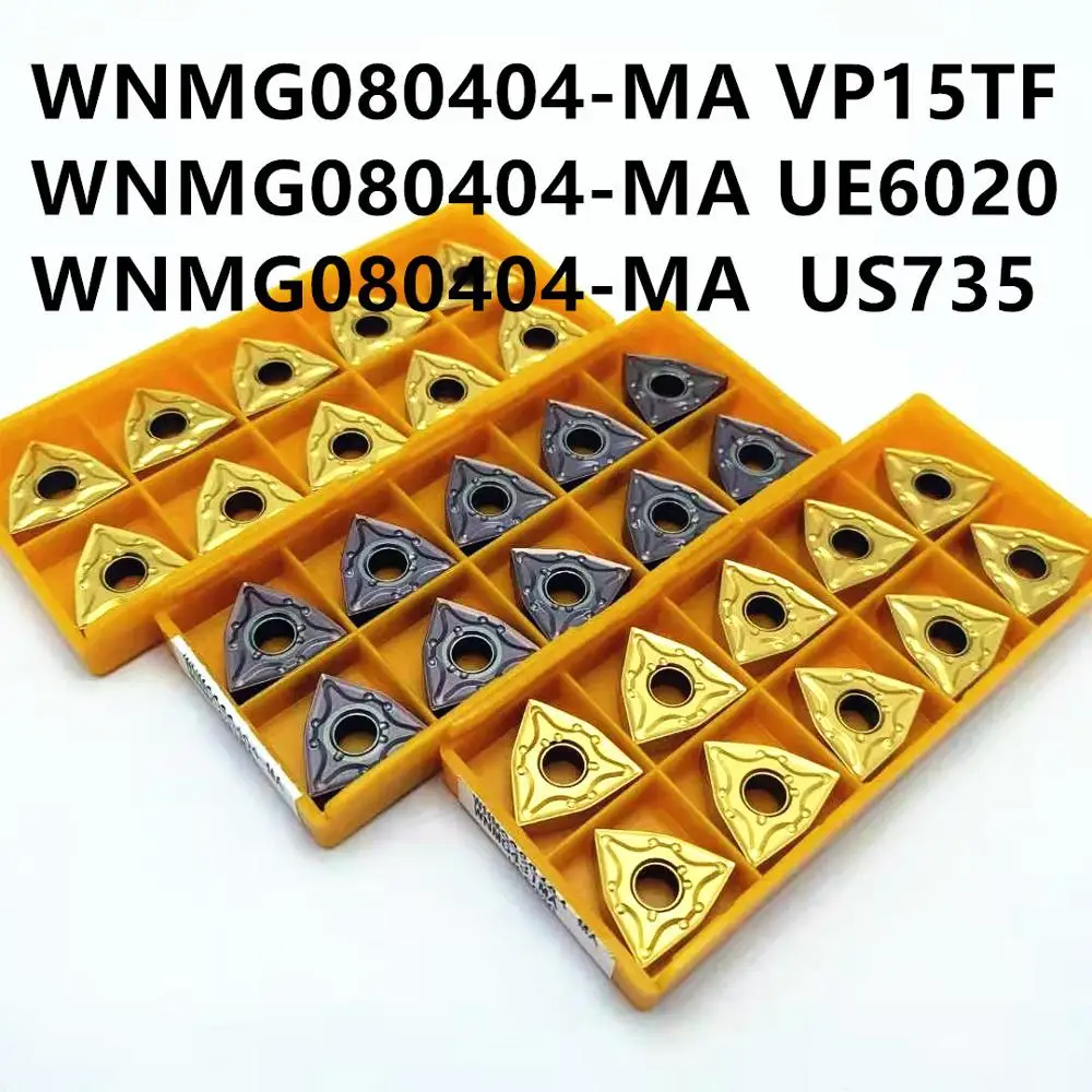 

Carbide insert WNMG080404 MA VP15TF / UE6020 / US735 outer round knife WNMG080404 lathe tool CNC tool milling cutter