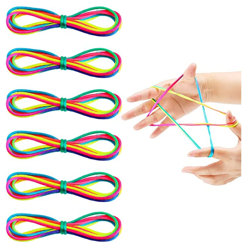 Rainbow Rope Cradle String Finger Game Puzzle Educational Toys Brinquedos Infantil Menina Juguetes Niña 3 4 5 6 7 Años 3 Rainbow Rope Cradle String Finger Game Puzzle Educational Toys Brinquedos Infantil Menina Juguetes Niña 3 4 5 6 7 Años 3