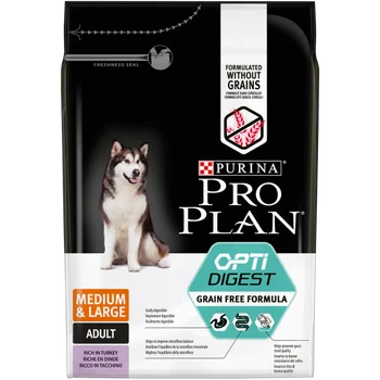 

Сухой корм Purina Pro Plan для взрослых собак средних и крупных пород с чувствительным пищеварением, индейка, 2,5 кг