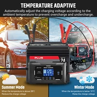 HTRC 12V-24V 35A/25A/20A/15A/10A Car Battery Charger LCD Automatic Pulse Repair Charge for Lifepo4 AGM Lead-Acid Lithium Batteri 4