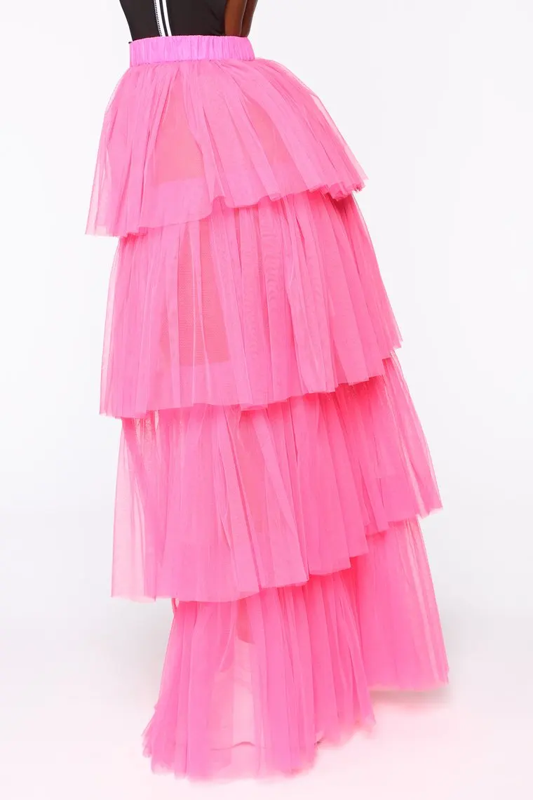 Bkld модная женская юбка с пряжкой и поясом высокие гофрированные длинные юбки неоновые зеленые ярко-розовые эффектные прозрачные сетчатые женские каскадные юбки