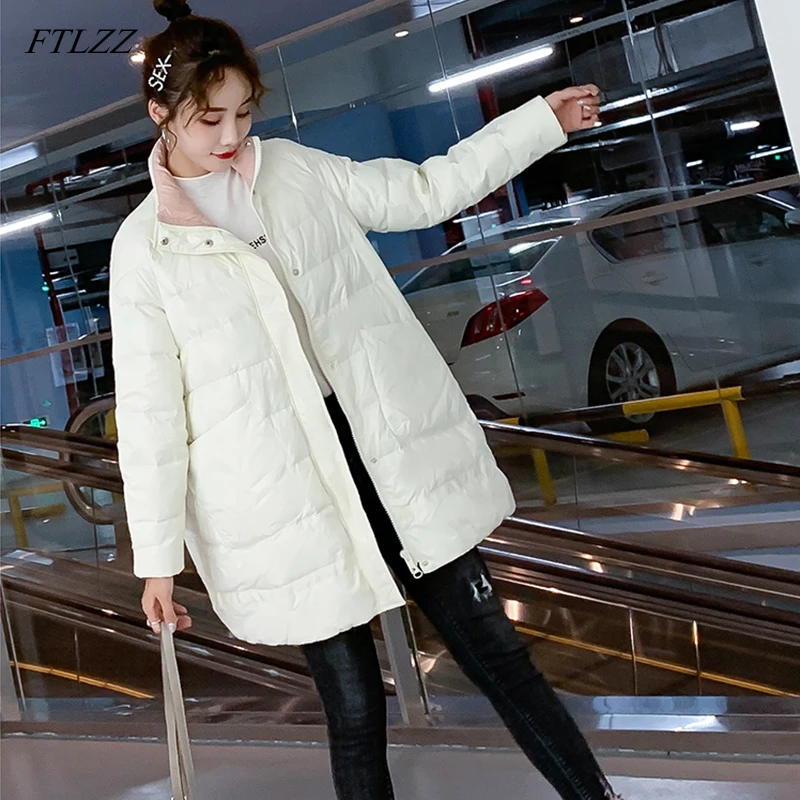 Пуховик женский зимний ульсветильник на белом утином пуху|Пуховики| |