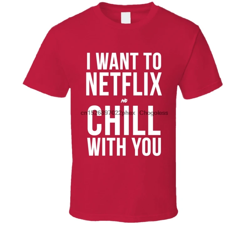 Я хочу NETFLIX И охлаждать с вами футболка смешной Юмор Рождественский подарок