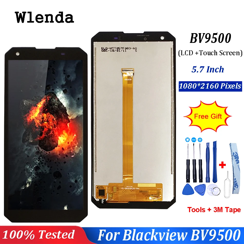 5 7 дюймовый ЖК дисплей для Blackview BV9500 кодирующий преобразователь сенсорного