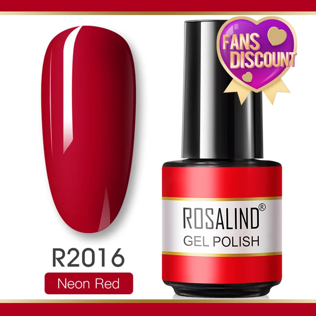 ROSALIND Gel Nail Polish Glitter Gel For Manicure Art Semi Permanent Hybrid Varnish Need UV LED Base Top Coat Nail Polish RAR2016