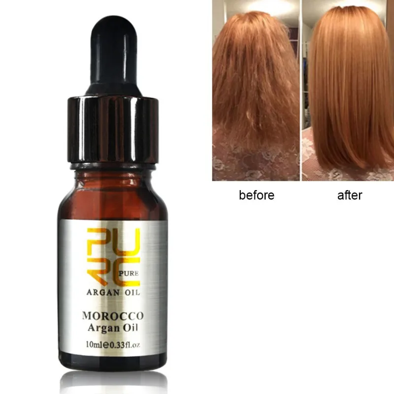 100% Pure Moroccan Argan Oil Macadamia Nut Oil Hair Care Scalp Treatment Make Your Hair Shine Soft Hair Conditioner 50ML
