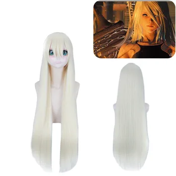 

Game NieR:Automata YoRHa Type A No.2 A2 wig Cosplay A2 Halloween party anime daily prom wig Silver light gold cos wig