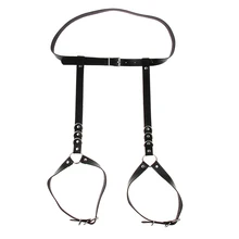 Кожаные ремни для тела, пояс для ног, подвязки, панк готический ремень для чулок