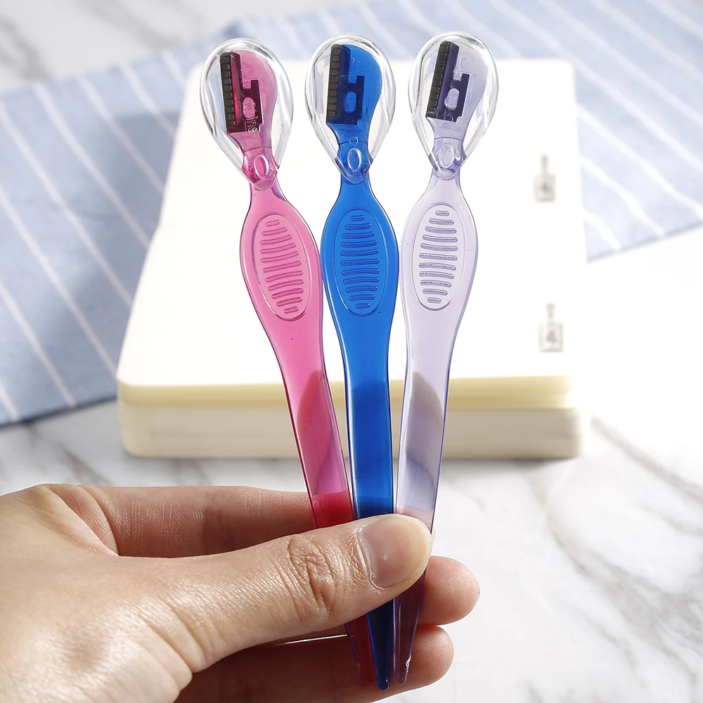 3/2/1Pcs Women Facial Razor Eyebrow Trimmer Eye Brow Shaping Blades Brow Shaver Knife Face Hair Remover Cosmetic Makeup Tools