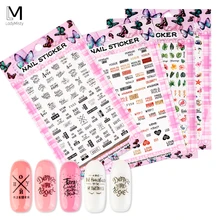 3d etiqueta do prego verão flor flamingo design adesivos para unhas adesivo diy manicure slider arte do prego adesivo sliders(China)
