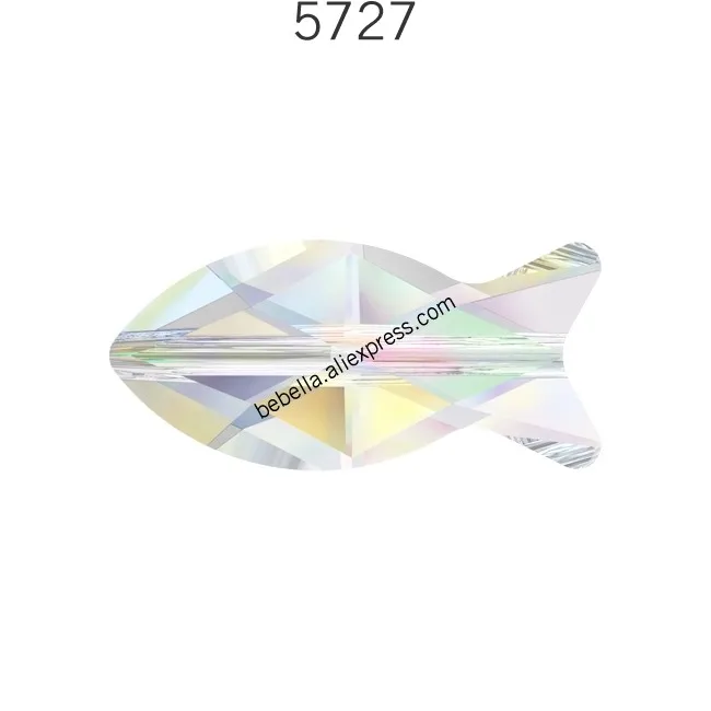 (1 шт.) 100% оригинальный Кристалл от Swarovski 5727 бусины из рыбы сделанные в Австрии