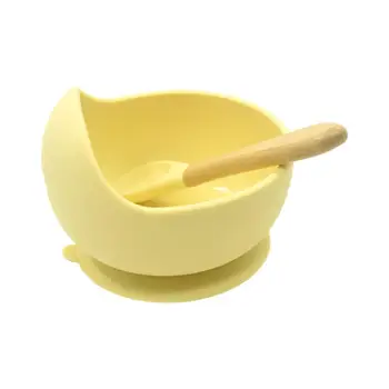 

1set Silicone Baby Feeding Bowl Set Baby Learning Dishes Non-Slip Tableware Suction Set Plate Baby Bowl Bowl U0N0