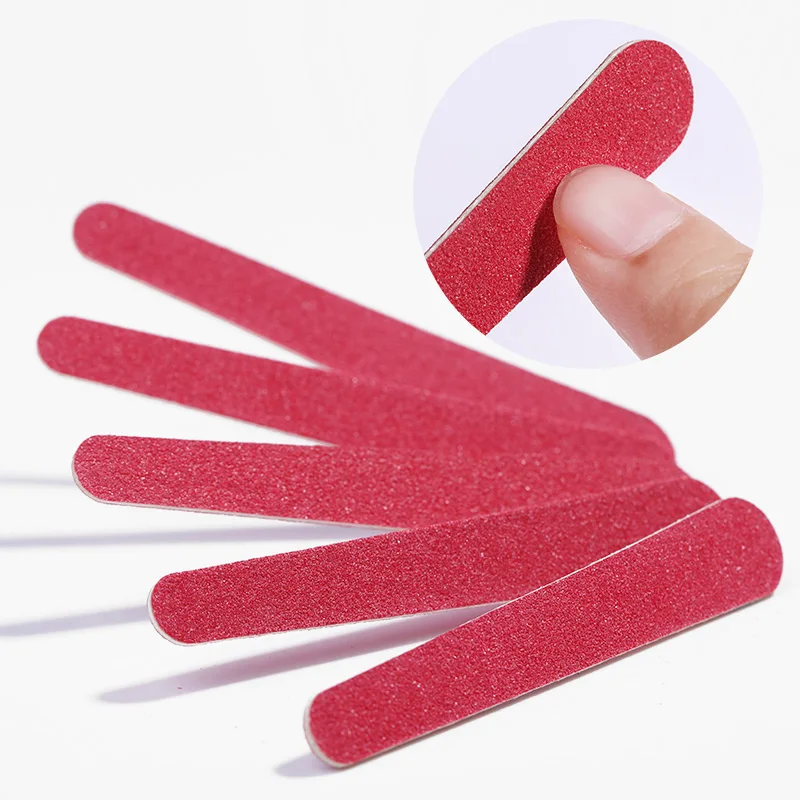 

Nail File Red White Washable Sanding Grinding Polishing Professional Pedicure Nail Art Tool Manicure Design 10/20/50 Pcs/Set