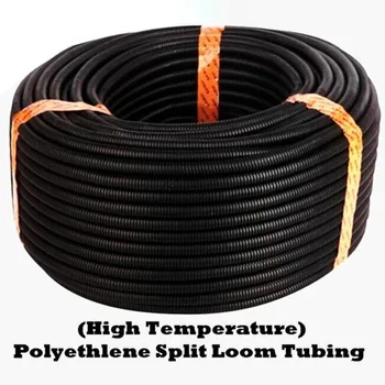 

98ft 1/2 Feet Width Split Loom Wire Flexible Tubing Conduit Hose Accessory New