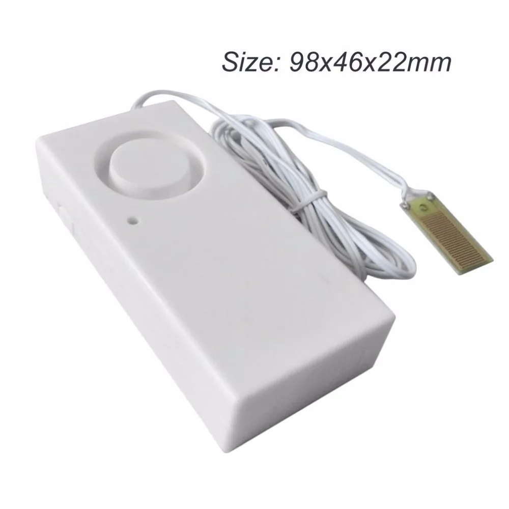 Water Leakage Alarm Detector 130dB Water Leak Sensor Detection Flood Alert Overflow Home Security Alarm System