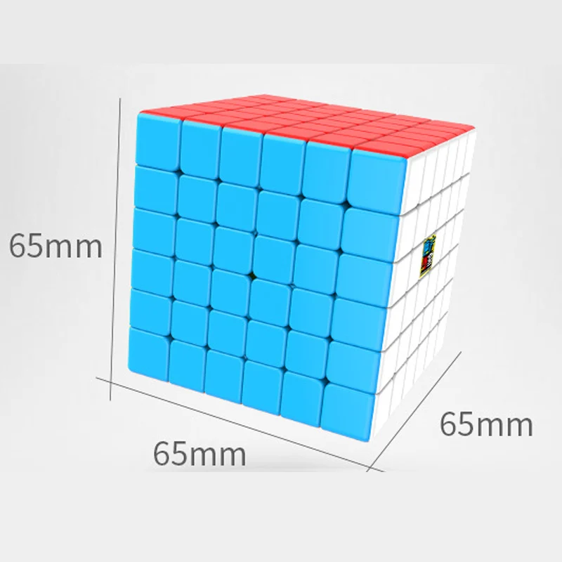 MOYU MeiLong Neo антистресс 65 мм кубик рубика скоростной куб 6x6x6 Cubo Magico профессиональные магические Кубики-пазлы детские развивающие игрушки подарок