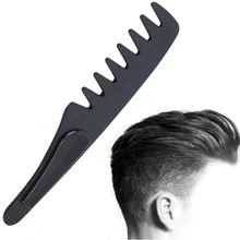 Portable Stainless Steel Cleaning Brush Men Beard Brush Anti Static Barber Hairdressing Comb Hair Styling Shaving Tools 1pc