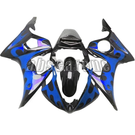 Мотоцикл полный обтекатель комплект для Yamaha YZF600 R6 2003 2004 2005 YZF R6 03 04 05 ABS пластик инъекции Cowlings глянцевый синий черный