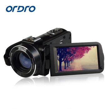 

OrdroHDV-Z20 Digital Video Camera Portable 1080P Full HD Lens Max 24 Mega Pixels 16x Zoom Remote Control Support WiFi