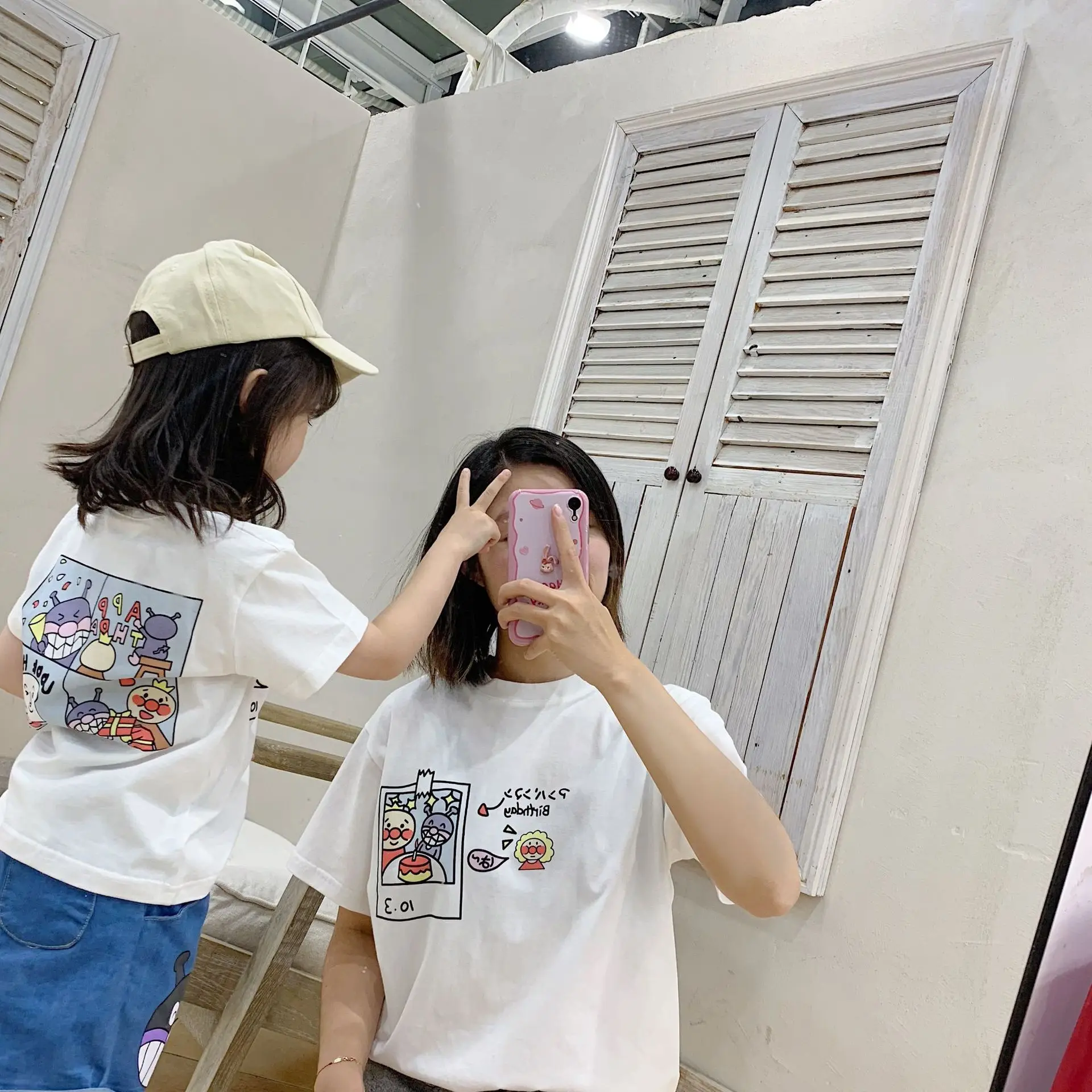 

New Summer New Cotton Short-sleeved Round-neck Cartoon Print T-shirt