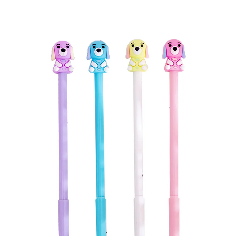 20 Pcs Multicolor Creative Cute Cartoon Puppy Gel Pen Fresh Student Writing Test Stationery Office Sign | Канцтовары для офиса и