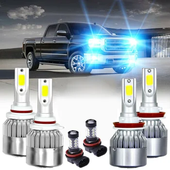 

360° LED headlights ICE Blue 8000K Accessory Parts Replacement For GMC Terrain 2010-2015 6Pcs