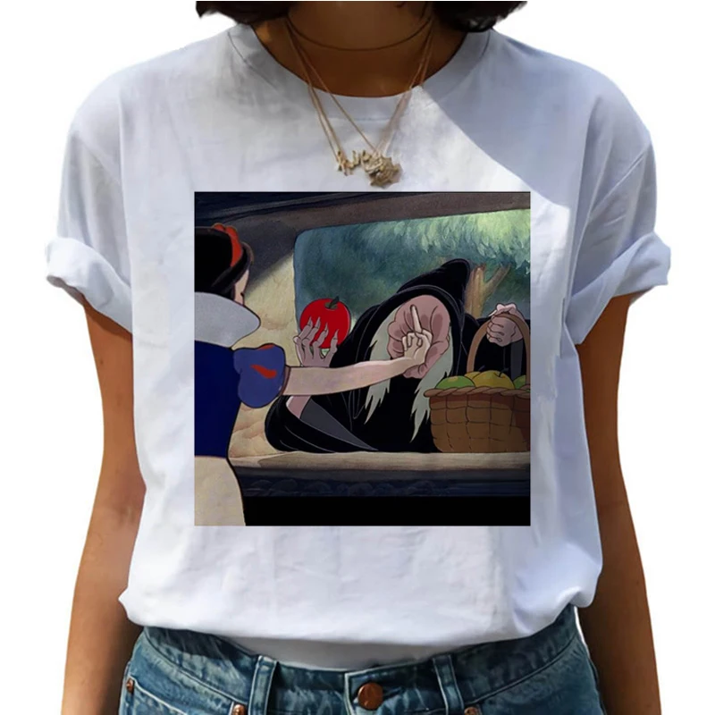Новые гранж эстетические Harajuku футболки женские Ullzang забавные винтажные футболки принцесса мультфильм футболка корейский стиль Топ Тройники женские - Цвет: 8453