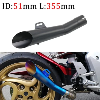 

51mm For KTM Z750 R3 R6 MT03 MT07 Ninja250 CB400 R1 Universal Motorcycle Exhaust Pipe Escape Scooter Muffler With DB Killer Moto