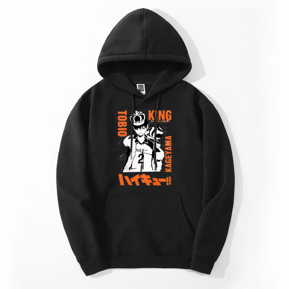 

Haikyuu Shoyo Volleyball Anime 2021 Autumn Male Casual Breathable Hoodies Sweatshirt Hip Hop Cool Hoodies Printing Hoody