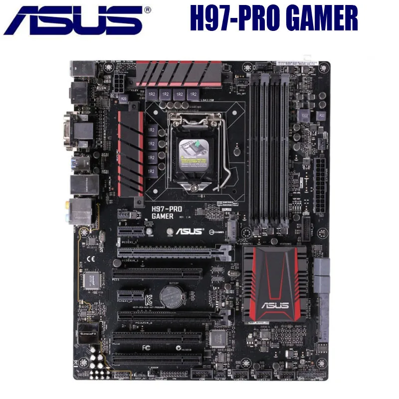 ASUS H97 PRO геймера материнская плата LGA 1150 DDR3 Intel настольного компьютера м. 2 PCI E 3 0