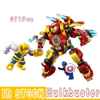 

Marvel Blocks Avenger Infinity War Thanos Captain Hulkbuster Blocks Toys Hulkbuster Iron Man Armor Kids Gifts Mini Blocks
