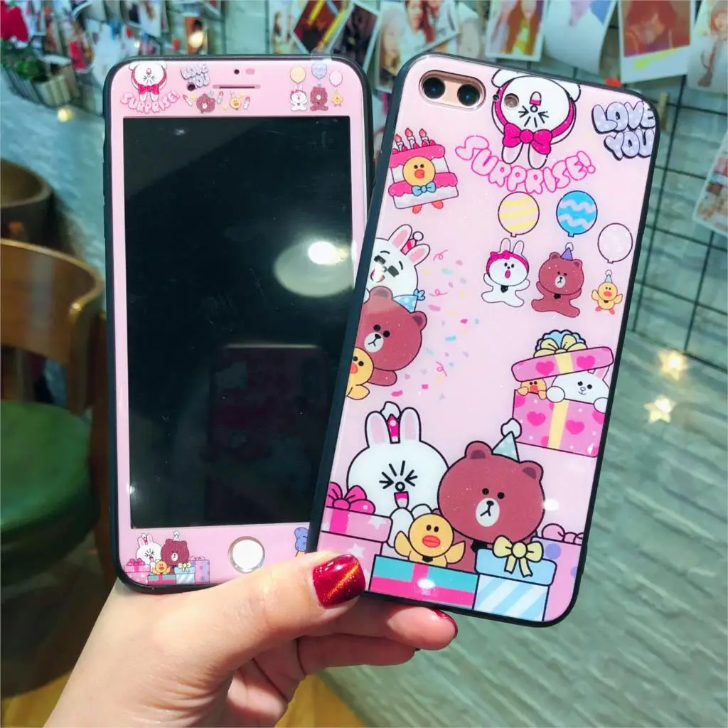 

Tempered Glass Screen Protector For iPhone X XS Max XR 6 6s 7 8 plus Protective Glass Film+Glass Hard Phone Case Cover