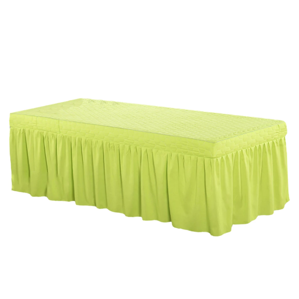 190x70cm Microfiber Cosmetic Mattress Valance Sheet Massage Table Skirt European Style for Cosmetic Beauty Salon Hotel Hospital