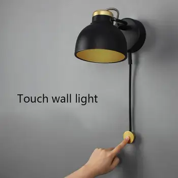 

Nordic Aluminum LED wall lamps For Reading Sconces Bedroom Light Fixture Bedside Hotel Study Corridor Aisle Wall Desk Light