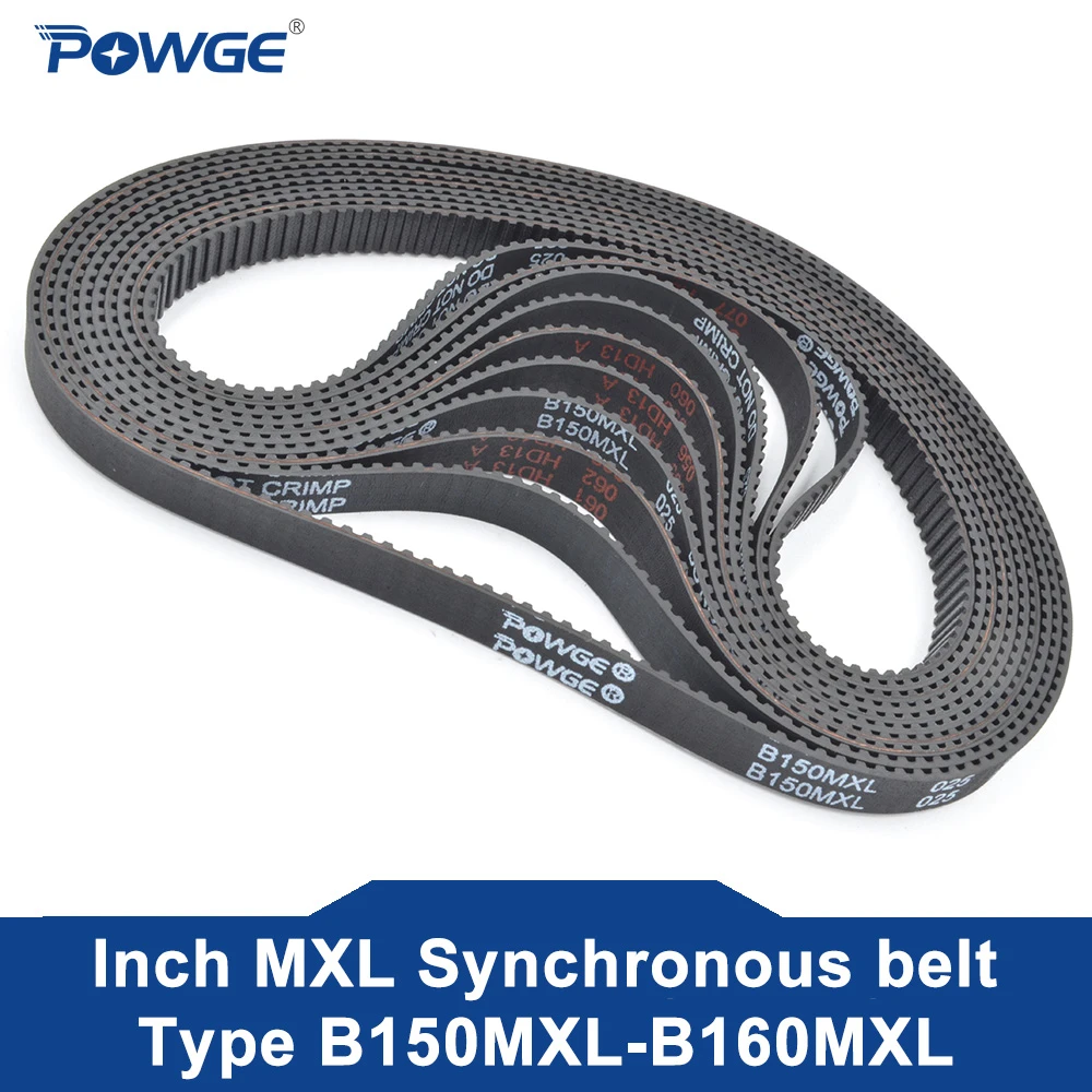 Powge Mxl Synchronous Timing Belt B150/b151/b152/b153/b154/b155/b156 ...