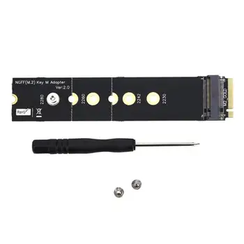 

Flexiable 4 Layer PCB PCI-e M.2 NGFF M Key Extender Adapter Converter with Screws add on cards