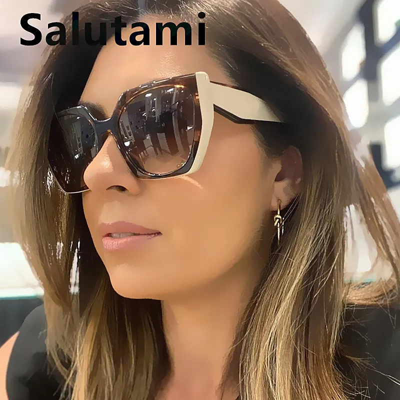 Moda Diseño De Marca, Gafas De Sol para Mujer, Gafas De Lujo, Gafas De Sol  Cuadradas para Mujer, Gradiente, Rosa, Azul, Lentes para Hombre, Oro :  : Moda