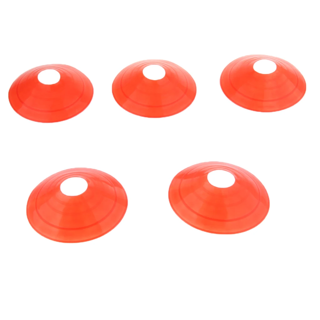 5 Pcs Assorted Color Disc Cones Boundary Marker Skating Agility Training Aid