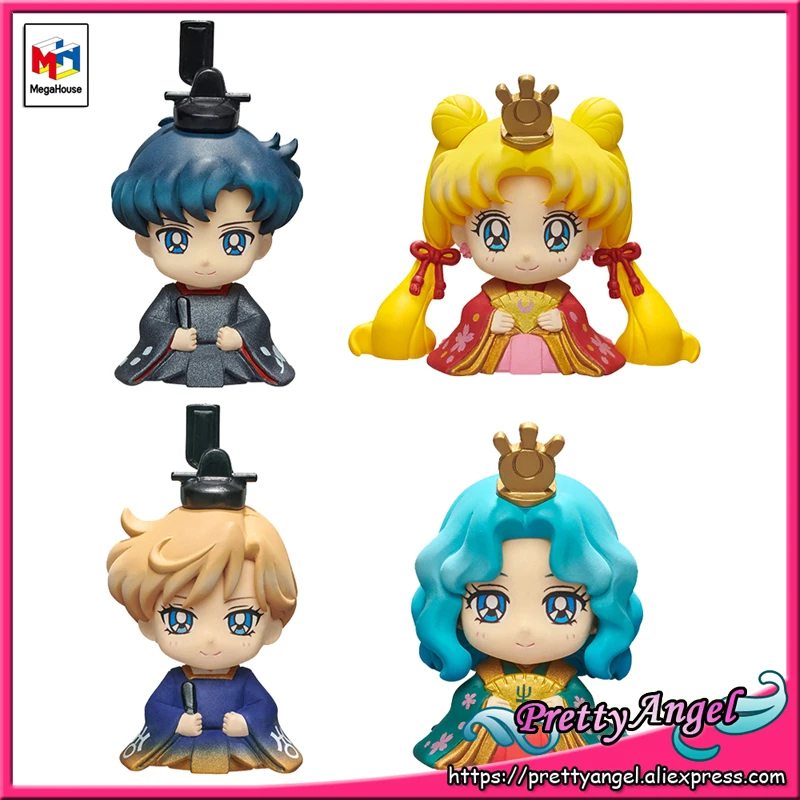 PrettyAngel-megahouse натуральный Petit Chara Hinamatsuri симпатичный защитник Сейлор Мун Usagi & Mamoru Haruka & Michiru