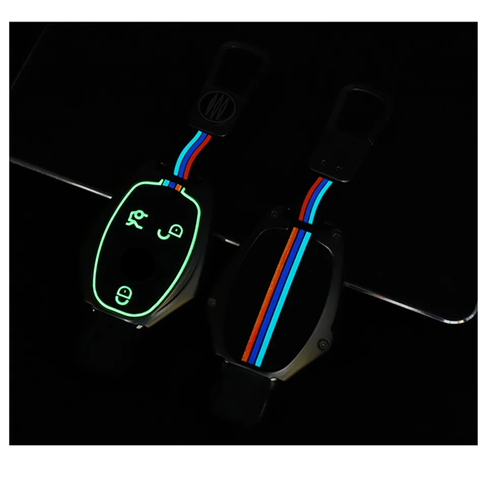 Portachiavi per auto in lega di zinco portachiavi per Mercedes Benz Cls Cla Gl R Slk Amg A B C S Shell portachiavi accessori protettivi - H19ad3f3af62648c882874a427803be8a7