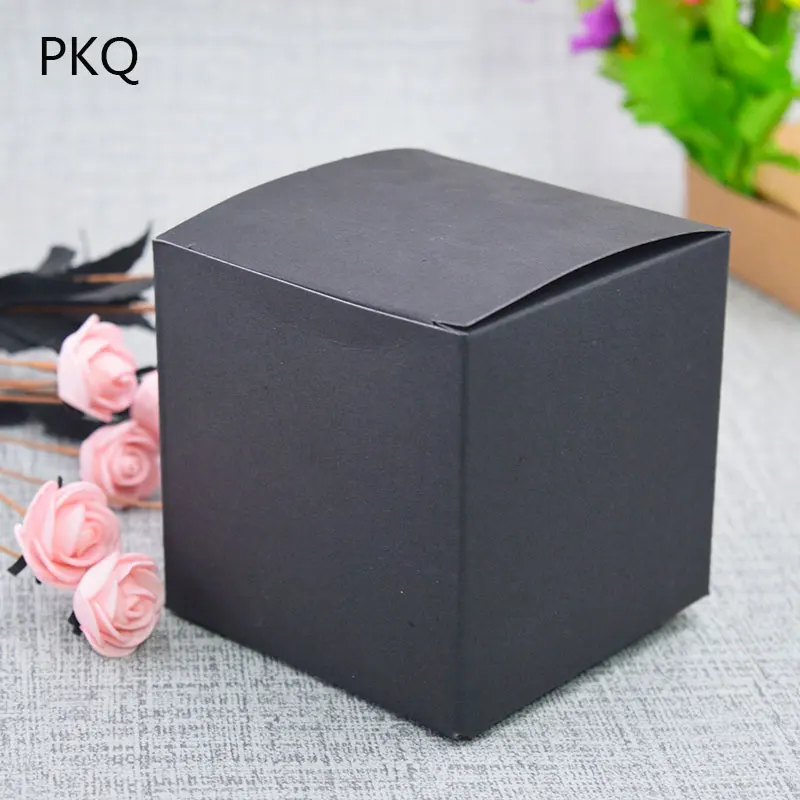 

10x10x10cm Kraft Paper Cookie cake Packaging Box Gift Box Biscuit Food Packing Package Gift Cardboard Luxury Wedding Candy Box