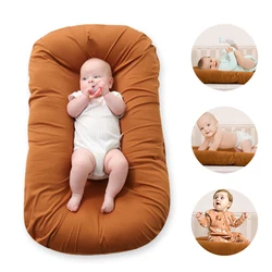 Lit de bébé en coton, couleur unie, doux et Portable, berceau de voyage pour nouveau né, pour fille et garçon, 1 pièce 