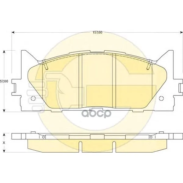 Колодки Тормозные Toyota Camry V40 06-/V50 11-/Lexus Es 240/350 06- Передние Girling 6134299 Girling арт. 6134299