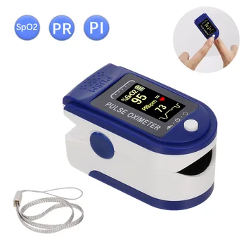 

LCD Display Finger Pulse Oximeter Digital SpO2 Monitor Oxygen Saturation Monitor Pulse Rate Perfusion Index 5s Rapid Reading