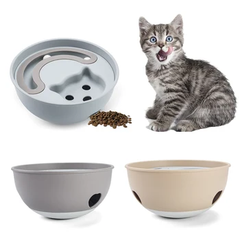 

Hot Pet Interactive Puzzy Toys Cat Food Dispenser Bowl Pets Supplies Cats Feeder Bowl Pet Cat Tumbler Food Dispenser Toy