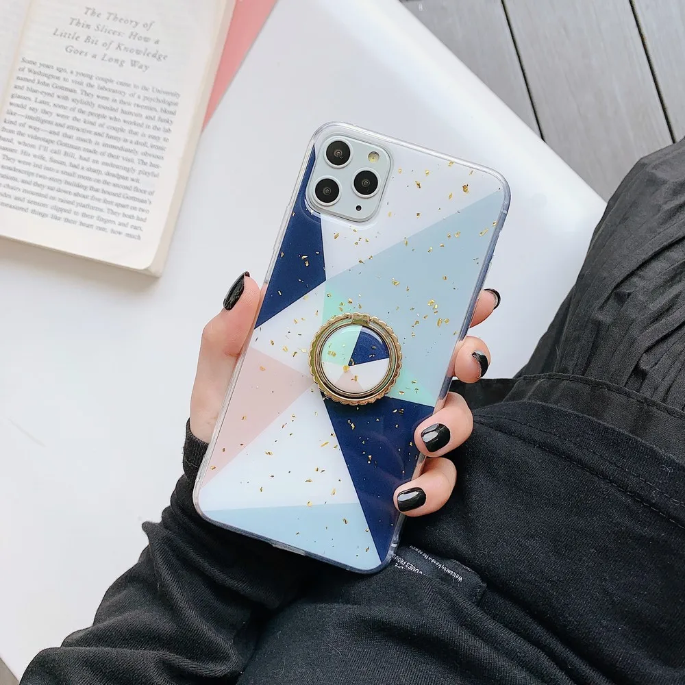 Блестящий полноэкранный Снежинка протектор для iPhone 11 Pro x xrxs Max 7 8 6 6 S, плюс подушка безопасности зыбучие пески Блестящий протектор - Цвет: Черный
