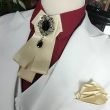 Британский женский мужской свитер, рубашка, бант из ленты, галстук-платок, деловые, свадебные, Клубные, вечерние, сплав, стразы, кристалл, галстук-бабочка, формальный галстук