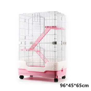 

Lejia Rabbit Cage Pet Squirrel Dragon Cat Ferret King Luxury Guinea Pig Mink Villa Anti-spray Urination