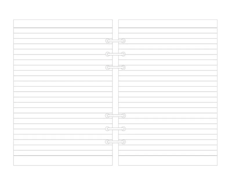 A5 A6 A7 свободный блокнот со съемными листами заправка спиральных переплетов планировщик внутренняя страница внутри бумажная молочная еженедельная план для выполнения линейной сетки
